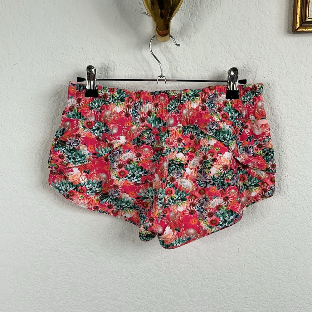 Lululemon Shanti Surf Shorts Flowabunga Floral Bleached Coral Reversible - Picture 8 of 13